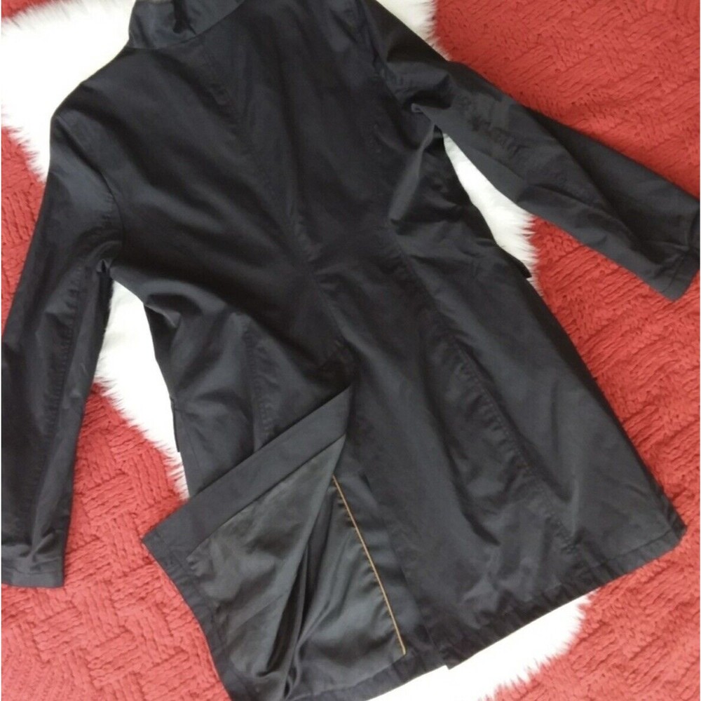 MICHAEL Michael Kors full Zip Long Sleeve Trench Black L - Picture 9 of 12